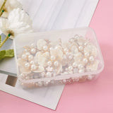 40pcs Mixed Alloy Cabochons with Pearl Crystal Flower