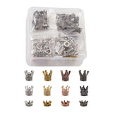 40pcs Crown Shape CZ Beads Spacer for DIY Bracelet Necklace