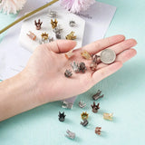 40pcs Crown Shape CZ Beads Spacer for DIY Bracelet Necklace