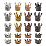 40pcs Crown Shape CZ Beads Spacer for DIY Bracelet Necklace