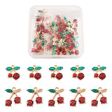 40pcs Red Cherry Alloy Charms for DIY Jewelry Making