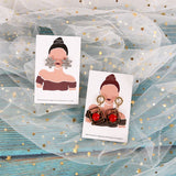 40pcs Earring Packaging Jewelry Cards Beauty Pattern DIY Card