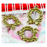 40pcs Bowknot Pendants Antique Bronze Jewelry DIY Craft