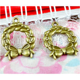 40pcs Bowknot Pendants Antique Bronze Jewelry DIY Craft