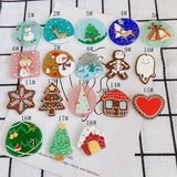 40pcs Christmas Pattern Acrylic Beads DIY Jewelry Accessory