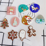 40pcs Christmas Pattern Acrylic Beads DIY Jewelry Accessory
