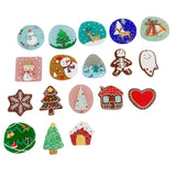 40pcs Christmas Pattern Acrylic Beads DIY Jewelry Accessory