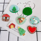 40pcs Christmas Pattern Acrylic Beads DIY Jewelry Accessory