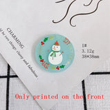 40pcs Christmas Pattern Acrylic Beads DIY Jewelry Accessory