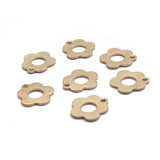 40pcs Small Flower Charms Brass Pendant for DIY Earrings Bracelet