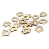 40pcs Small Flower Charms Brass Pendant for DIY Earrings Bracelet