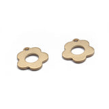 40pcs Small Flower Charms Brass Pendant for DIY Earrings Bracelet