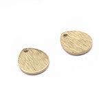 40pcs Brass 10x12mm Oval Teardrop Charms for Jewelry Making
