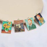 Alloy Sunflower Pattern Floating Locket Charms, DIY Jewelry Accessory