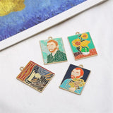 Alloy Sunflower Pattern Floating Locket Charms, DIY Jewelry Accessory