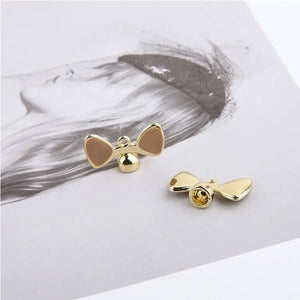 40pcs Cat Ears Bow-Knot Alloy Charms for DIY Earrings
