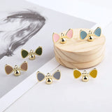 40pcs Cat Ears Bow-Knot Alloy Charms for DIY Earrings