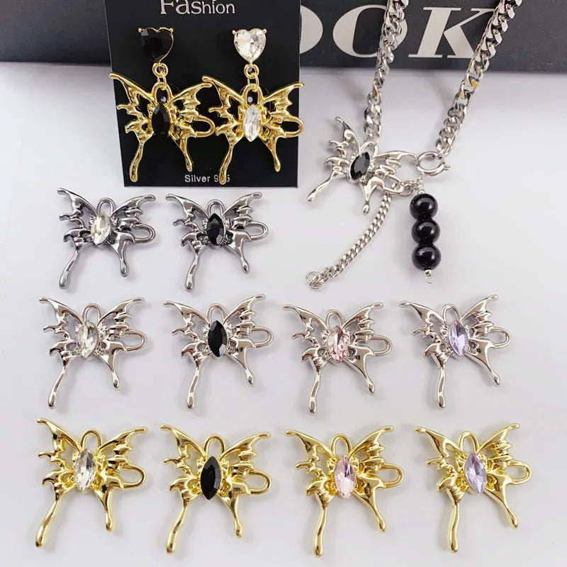 40pcs Alloy Floating Locket Charms DIY Jewelry Earring/Necklace Accessory