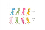 40pcs/Lot Dot Print Alloy Dinosaur Floating Locket Charms DIY Jewelry Pendant