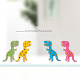 40pcs/Lot Dot Print Alloy Dinosaur Floating Locket Charms DIY Jewelry Pendant