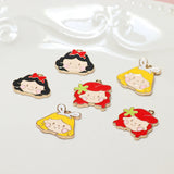 40pcs/lot Alloy Girl Shape Charms Earring/Necklace DIY Jewelry Making Accessory