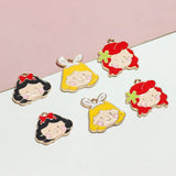 40pcs/lot Alloy Girl Shape Charms Earring/Necklace DIY Jewelry Making Accessory