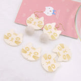 40pcs Cat Shape Resin Charms for DIY Jewelry Making