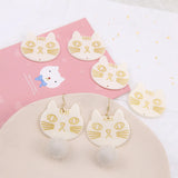40pcs Cat Shape Resin Charms for DIY Jewelry Making