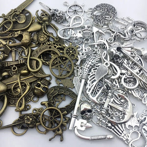 40pcs Steampunk Mechanical Alloy Charms for DIY Jewelry Making