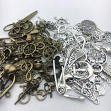 40pcs Steampunk Mechanical Alloy Charms for DIY Jewelry Making
