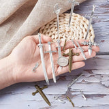 40pcs Tibetan Style Alloy Big Pendants and Sword DIY Jewelry Making Kit
