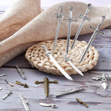 40pcs Tibetan Style Alloy Big Pendants and Sword DIY Jewelry Making Kit