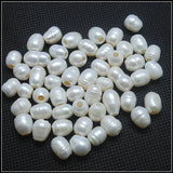 40pcs 8-9mm Freshwater Pearl Beads 3.0mm Hole Loose Beads for Bracelets