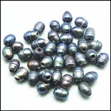 40pcs 8-9mm Freshwater Pearl Beads 3.0mm Hole Loose Beads for Bracelets