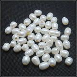 40pcs 8-9mm Freshwater Pearl Beads 3.0mm Hole Loose Beads for Bracelets