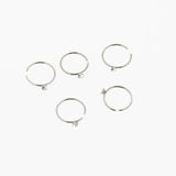 40pcs Crystal Nose Ring Surgical Steel Nose Stud Body Piercing