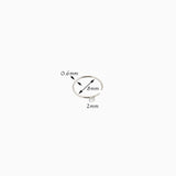 40pcs Crystal Nose Ring Surgical Steel Nose Stud Body Piercing