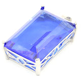 Eye-Catching Violet Tanzanite Silver Pendant for Women