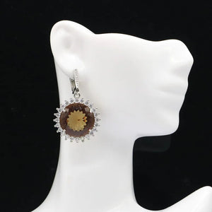 18mm Changing Zultanite CZ Earrings, Silver, Daily Wear