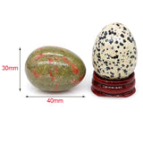 Natural Gem Yoni Egg Healing Crystal Stone Chakra Yoga Reiki Energy Mineral Spec