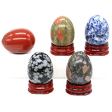 Natural Gem Yoni Egg Healing Crystal Stone Chakra Yoga Reiki Energy Mineral Spec
