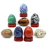 Natural Gem Yoni Egg Healing Crystal Stone Chakra Yoga Reiki Energy Mineral Spec