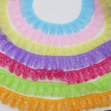 2.5cm Tulle Mesh Lace Ribbon Ruffle Trim Fabric - DIY Sewing Supplies