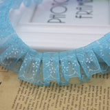 2.5cm Tulle Mesh Lace Ribbon Ruffle Trim Fabric - DIY Sewing Supplies