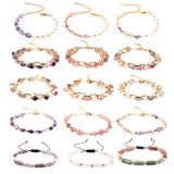 Citrine Double-layer Gemstone Bracelet for Women Natural Beads Healing Crystal