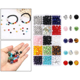 410pcs 6mm Loose Beads Gem Crystal Jewelry Making
