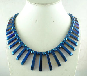 Titanium Hematite Pendant Gem Necklace Loose Beads