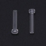 10 Pcs Earring Clutch Anti Allergy Back Plugs Sleeve Tube Ears Safety Pad