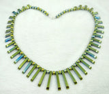 Natural Quartz Crystal Titanium Hematite Hand-Carved Beads Gem Pendant