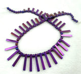 Quartz Crystal Titanium Hematite Hand-Carved Beads Gem Pendant